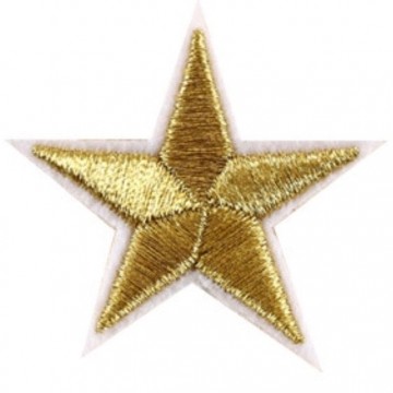 Sterren Embleem Goud 3 stuks