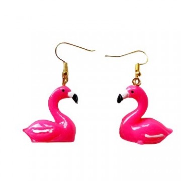 Flamingo Oorbellen Roze Pink Foute party