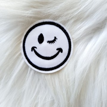 Smiley Embleem knipoog emblemen