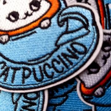 Catpuccino Embleem Ca tin  Coffee Cup