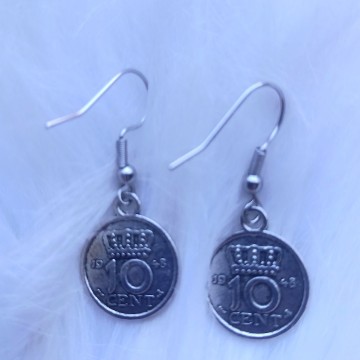 Wilhelmina Dubbeltje Oorbellen