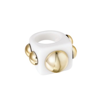 Candy Ring Dots Wit van De Durskes