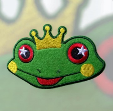 Kikker Oetel  Pretoogjes Embleem Met kroontje op