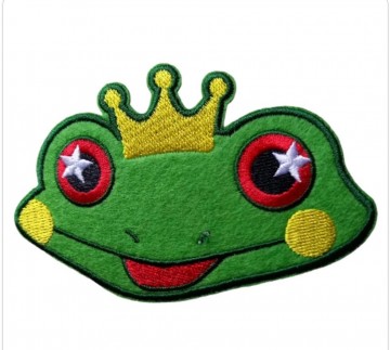 KKikker Oetel  Pretoogjes Embleem Met kroontje op