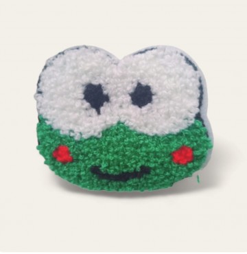 Kikker Rode Blosjes Fluffy Badstof