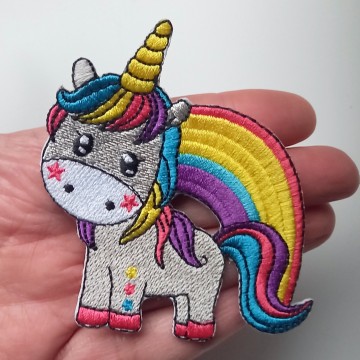 Unicorn Embleem Groot Groot Strijk Embleem 