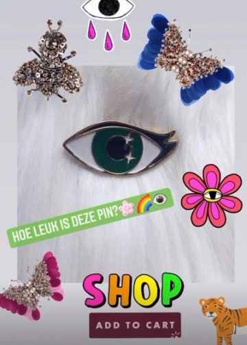Pin Green Eye Groot