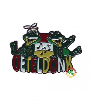 Oeteldonk Kikker Speld Schild