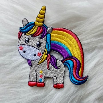 Unicorn Embleem Groot Groot Strijk Embleem 