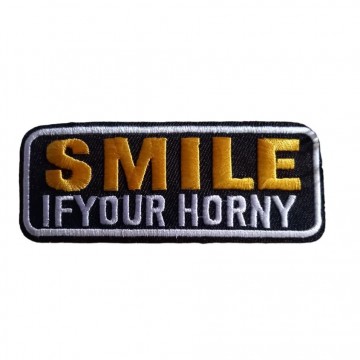 Smile if Geel Tekst Embleem