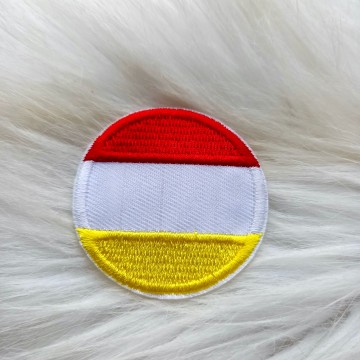 Oeteldonk Rond Rood Wit Geel Embleem