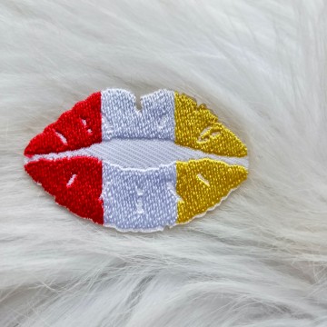 Mond Lip Oeteldonk Rood Wit Geel 