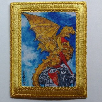 Embleem schilderij  draak