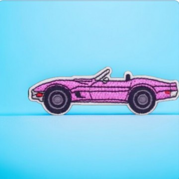 Roze Auto Barbie Embleem